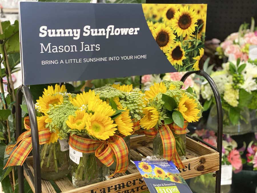 Sunny Sunflower Mason Jars